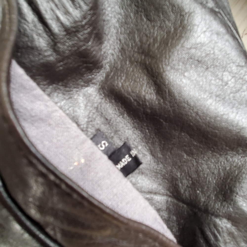 80s 90s Vintage Fully Reversible Leather & Brown Leopard Faux Fur Jacket - Picture 10 of 10
